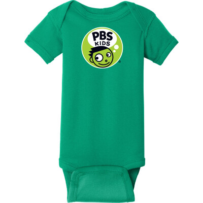 PBS KIDS Dash Logo Infant Short Sleeve Baby Rib Bodysuit