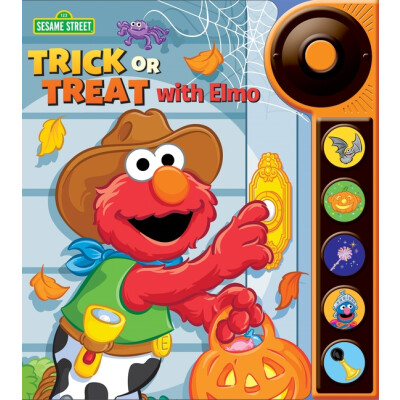 Sesame Street Trick-or-Treat with Elmo Halloween Doorbell Sound Book