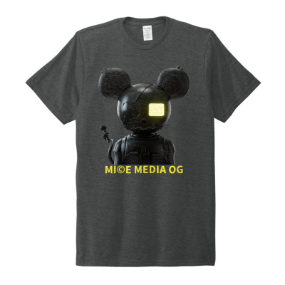 MICE ICON (WITH TEXT) Tri-blend Tee cryptomediic