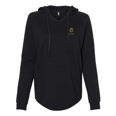 Women’s Lightweight California Wave Wash DTG Hooded Sweatshirt or Similar