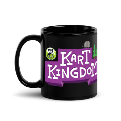 PBS KIDS Kart Kingdom Black Glossy Mug