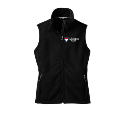 Wharton WG'86 Classic Logo "Without" (the Apostrophe) Women's Fleece Vest