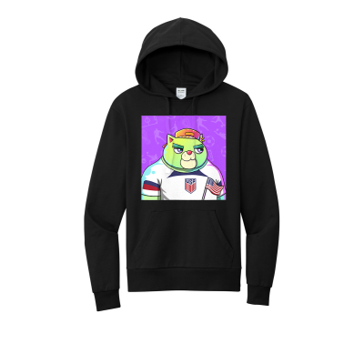 Pawridise Footballer USA Organic Pullover Hoodie FeelzPhun