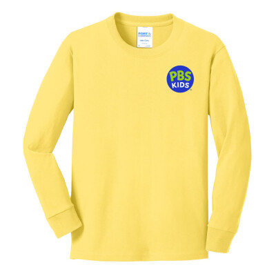 PBS KIDS Logo Port and Company Youth Long Sleeve Tee