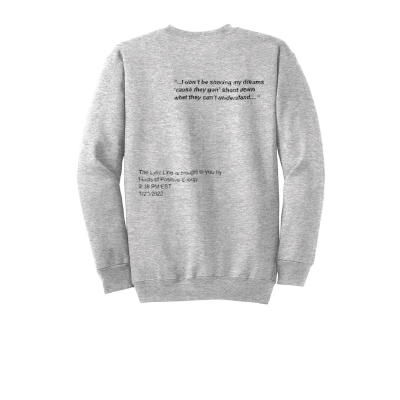 H.O.P.E Lyric Line Essential  Crewneck