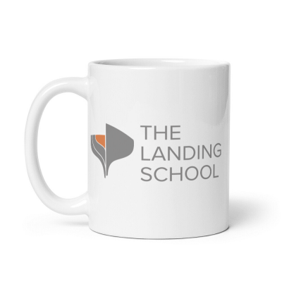 The Landing School White Glossy Mug