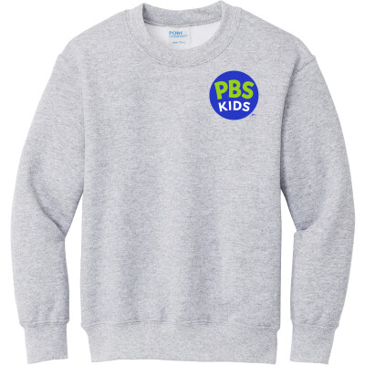 PBS KIDS Logo Youth Core Fleece Crewneck Sweatshirt