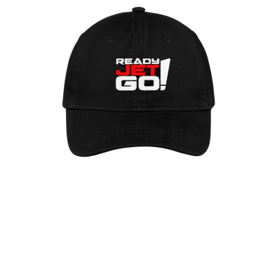 Ready Jet Go! Logo Embroidered Adult Brushed Twill Cap