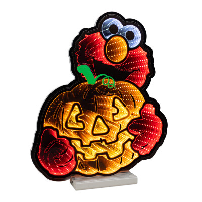 Sesame Street Elmo Pumpkin LED Infinity Light - 16”