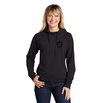 Pallet logo Ladies Embroidered French Terry Hoodie