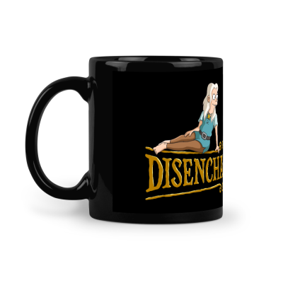 Bean and Mora Logo - 11oz Black Ceramic Mug