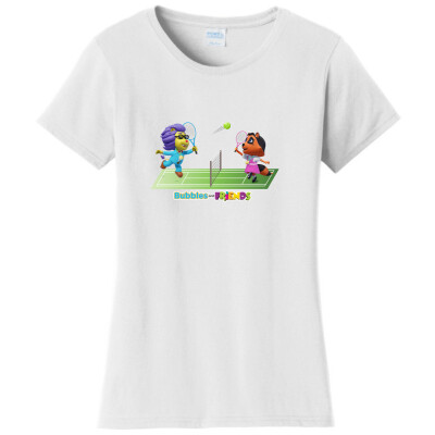 Bubbles and Friends - Summer Games Collection Tennis Match Women T-Shirt