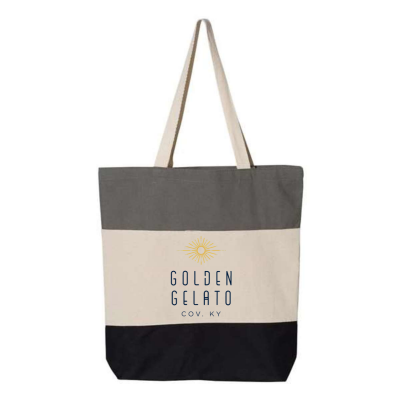 Q-Tees - 11L Tri-Color Tote Embroidered