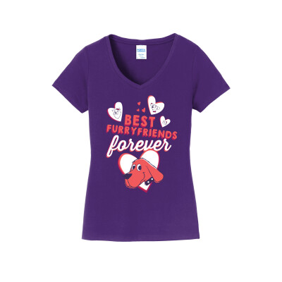 Clifford Best Friends Women's V-Neck Tee