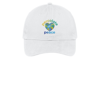 Percolate Peace Brushed Twill Dad Cap - Printed