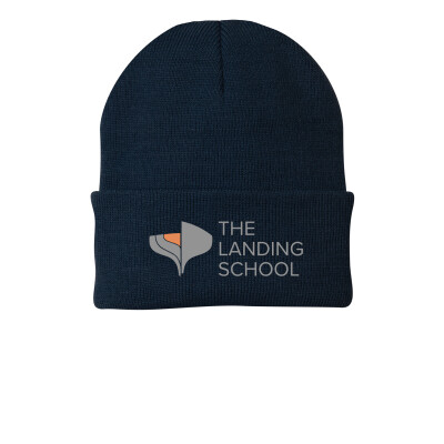 The Landing School Embroidered  Knit Cap