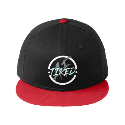 TiredAF negative Embroidered New Era NE400 Flat Bill Snapback Cap or Similar