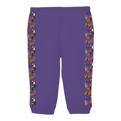 Halloween Border Toddler Performance Jogger Purple