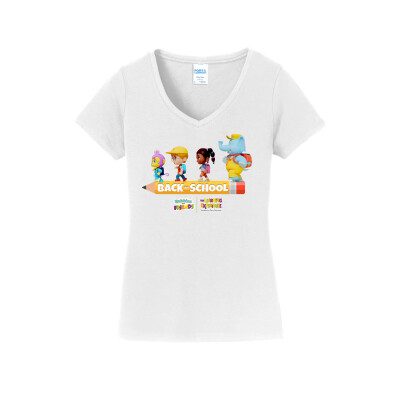 Bubbles & Friend BTS Pencil Walk V-Neck Tee