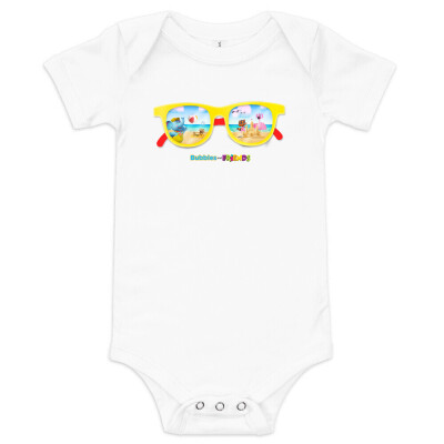 Bubbles & Friends Summer Sunglasses Baby Bodysuit