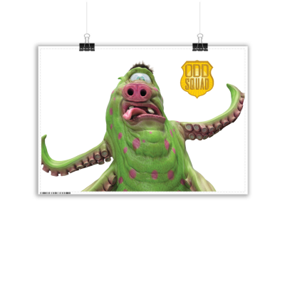 Odd Squad Hydraclops Sticky Backed Poster:  16.5" x 23.4" - Removable