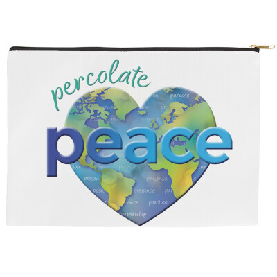 Accessory Pouch with Black Zipper - 8.5" x 6"