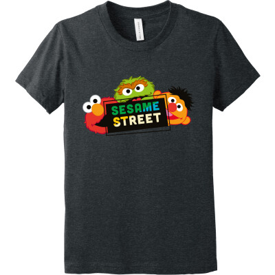Sesame Street Trio Youth Heather Short Sleeve Tee