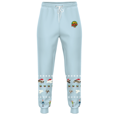 "Holiday Creature Rescue" Performance Joggers - Kids Light Blue