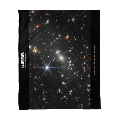 Webb's First Deep Field (NIRCam Image) Fleece Blankets - Coral (50" x 60")