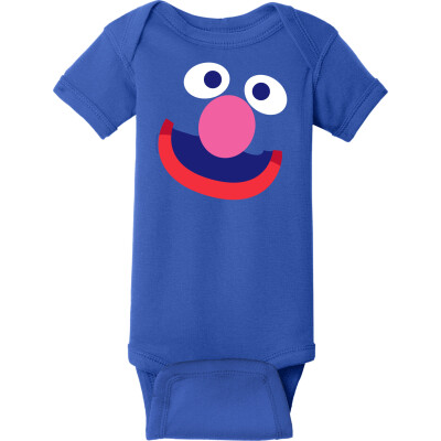 Grover Face Baby Rib Bodysuit