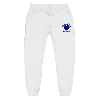 Percolate Peace Embroidered Unisex Fleece Sweatpants | Cotton Heritage M7580