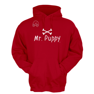 Mr Puppy Bones logo Fleece Hoodie
