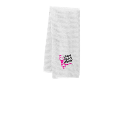 Fitness Waffle Microfiber Embroidered Towel