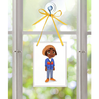 André Glass Ornament - Rectangle