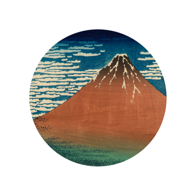 「A Mild Breeze on A Fine Day」 Coaster-Sandstone-Round