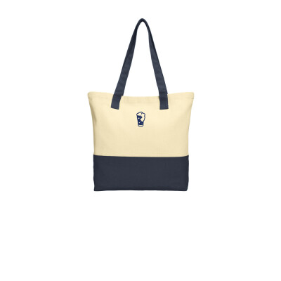 Embroidered Jersey Pint Cotton Tote