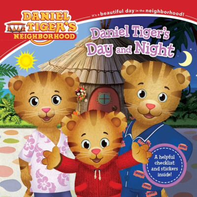 Daniel Tiger's Day and Night | Includes Stickers | Softback Book