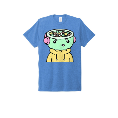 Cereal Club #5191 Unisex Tri-Blend Tee Mooknight