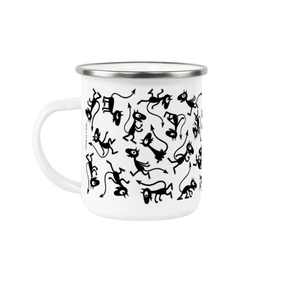 Luci Pattern 12 oz Enamel Cup