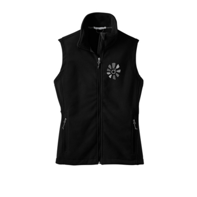 Pallet logo Ladies Embroidered Fleece Vest