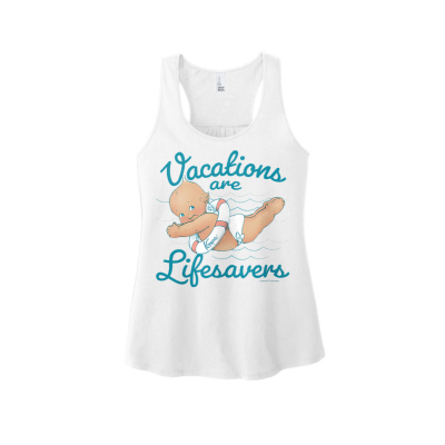 Kewpie® - Vacations Are Lifesavers / District ® Women’s V.I.T. ™Gathered Back Tank