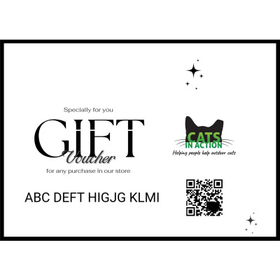 Cats in Action Merch Store Gift Card $25 - $250