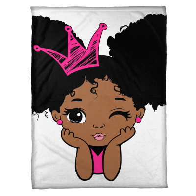 Peakaboo Girl Fleece Blankets - Arctic Pro (60" x 80")