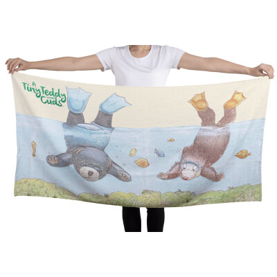 Friends Swim Beach Towel (Poly / Cotton)