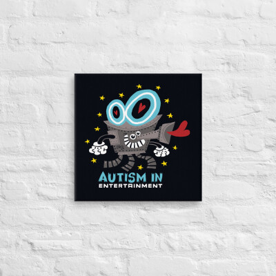 Jorge Guiterrez Autism in Entertainment Art Square Gallery Wrapped Canvas:  12" x 12"/16" x 16"