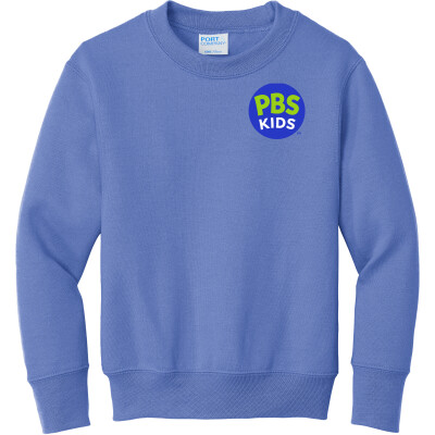 PBS KIDS Logo Youth Core Fleece Crewneck Sweatshirt