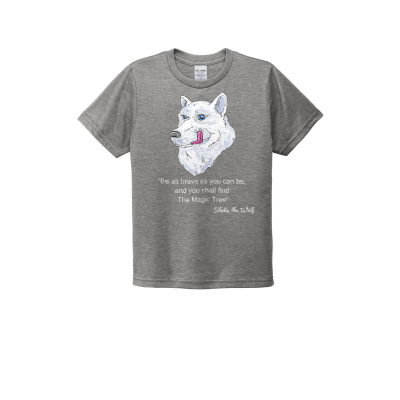 Sheba the Wolf Youth Tri-Blend Tee -  Be Courageous