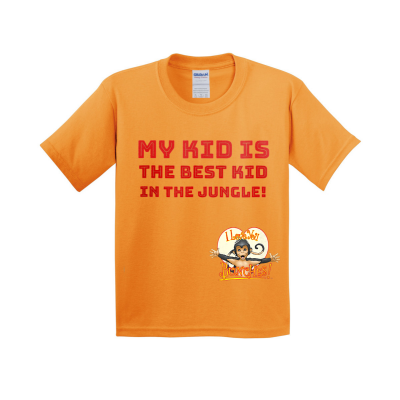 I LOVE YOU BUNCHES!  YOUTH "My Kids Is The Best Kid In The Jungle" l Heavy Cotton 100% Cotton T-Shirt