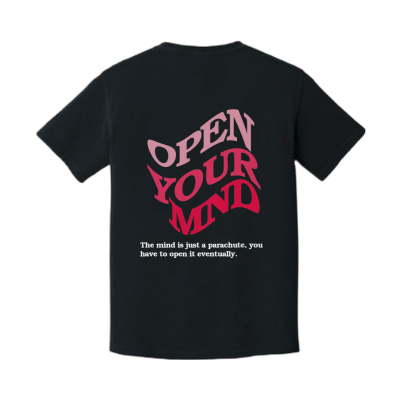 OPEN YOUR MND Heavyweight  Tee (Varsity Red)