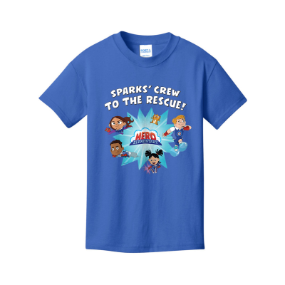  Hero Elementary - Sparks Crew To The Rescue Youth Short Sleeve Tee